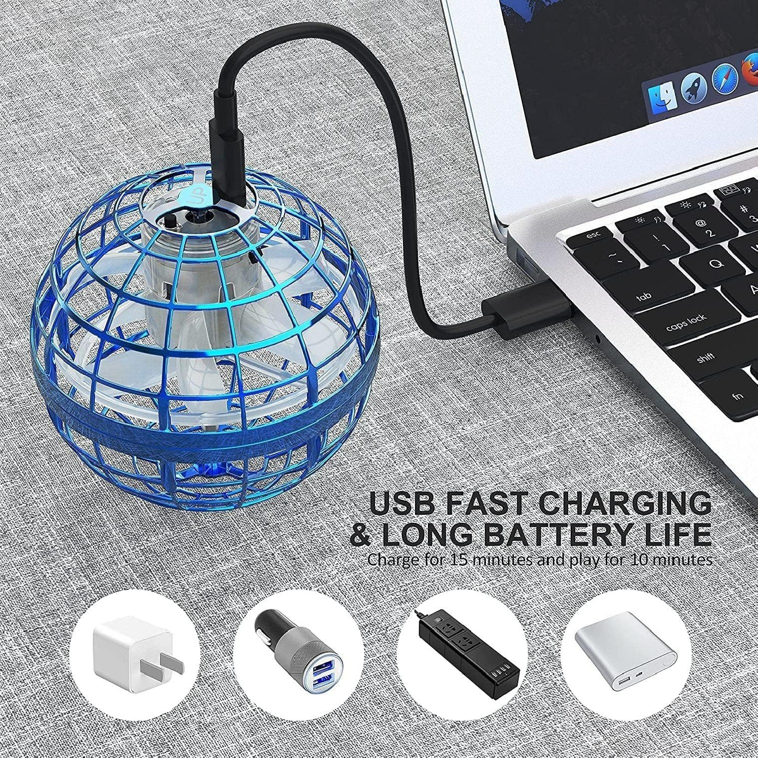 Aerolight 360™ Esfera Voladora Con Luces Led