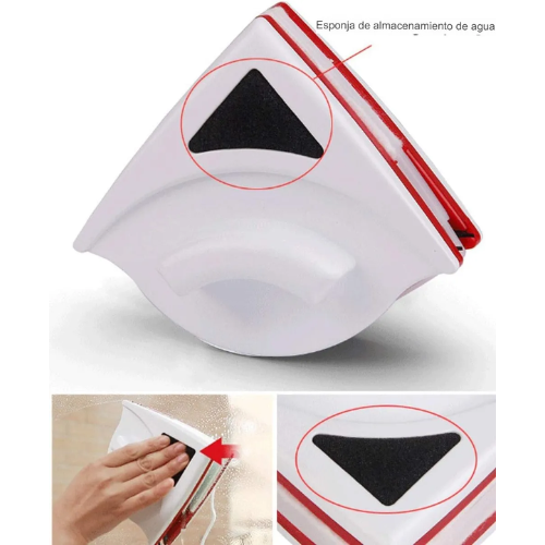 TriGlass Pro™ Limpiador Vidrios Magnético Triangular